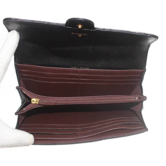 CHANEL Matelasse Long Wallet Lambskin Black - Picture 6 of 10